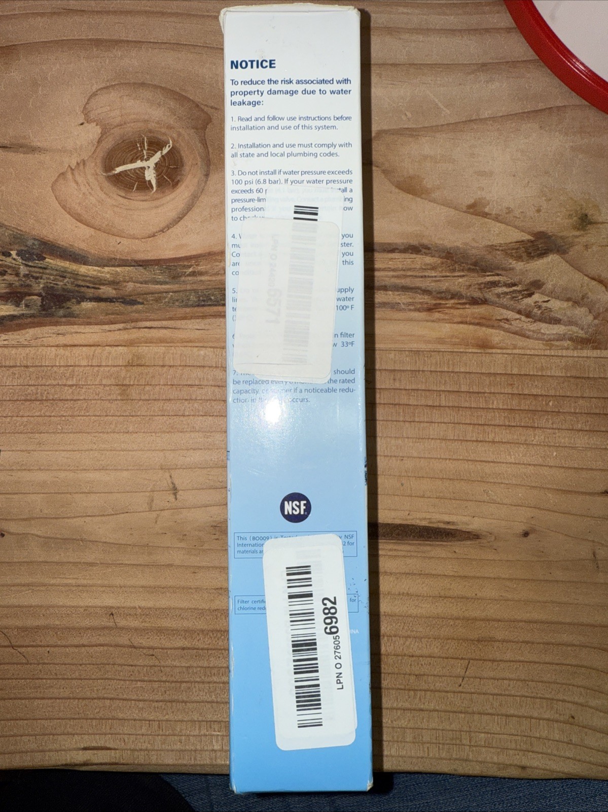 Water Filter Replaces RPWF. Compatible With GE French Door Refrigerators. BO009
