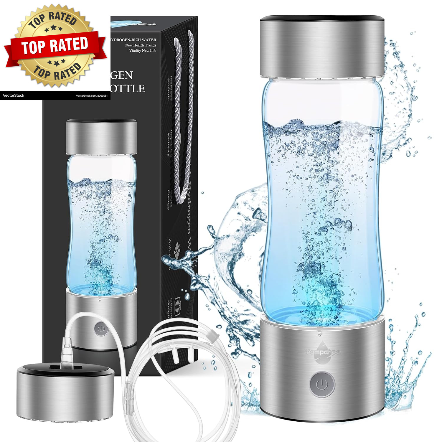 2026 Upgraded Hydrogen Water Bottle 1600-2000 Hydrogen Water Bottle Generator Hy