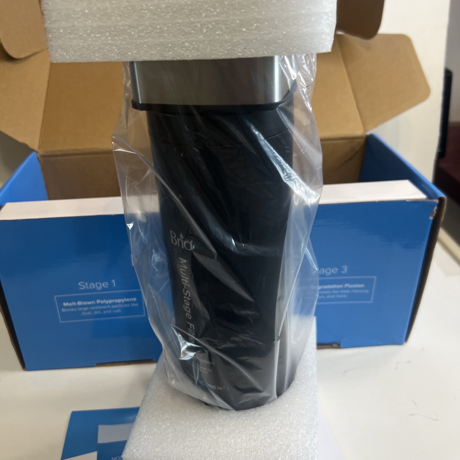 Brio 11″ Under Sink Water Filter System for Kitchen & Bathroom Faucet **READ**