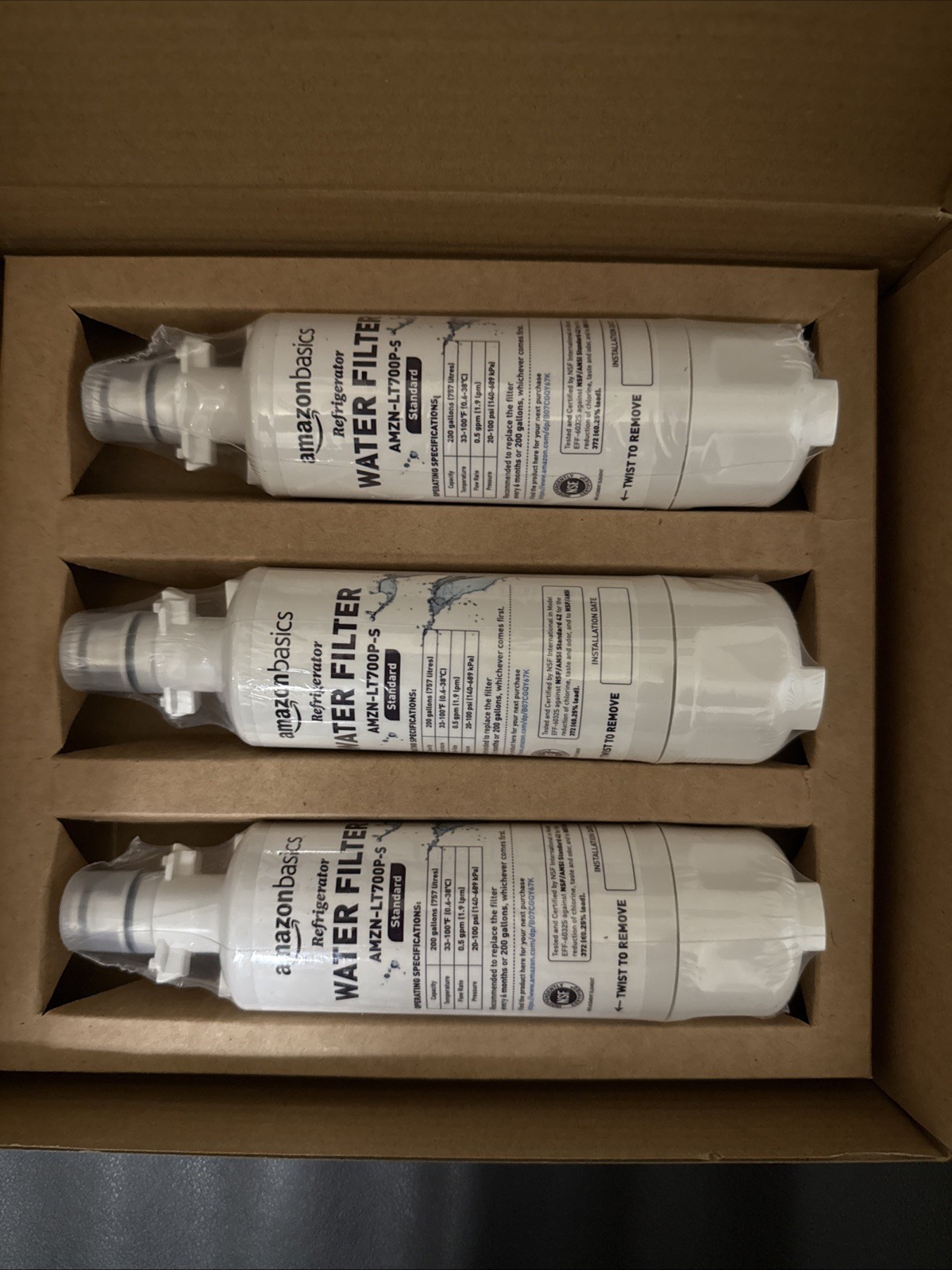 3 PACK!!! LT700P Water Filter Fit LG LT700P ADQ36006101 Kenmore 9690 46-9690