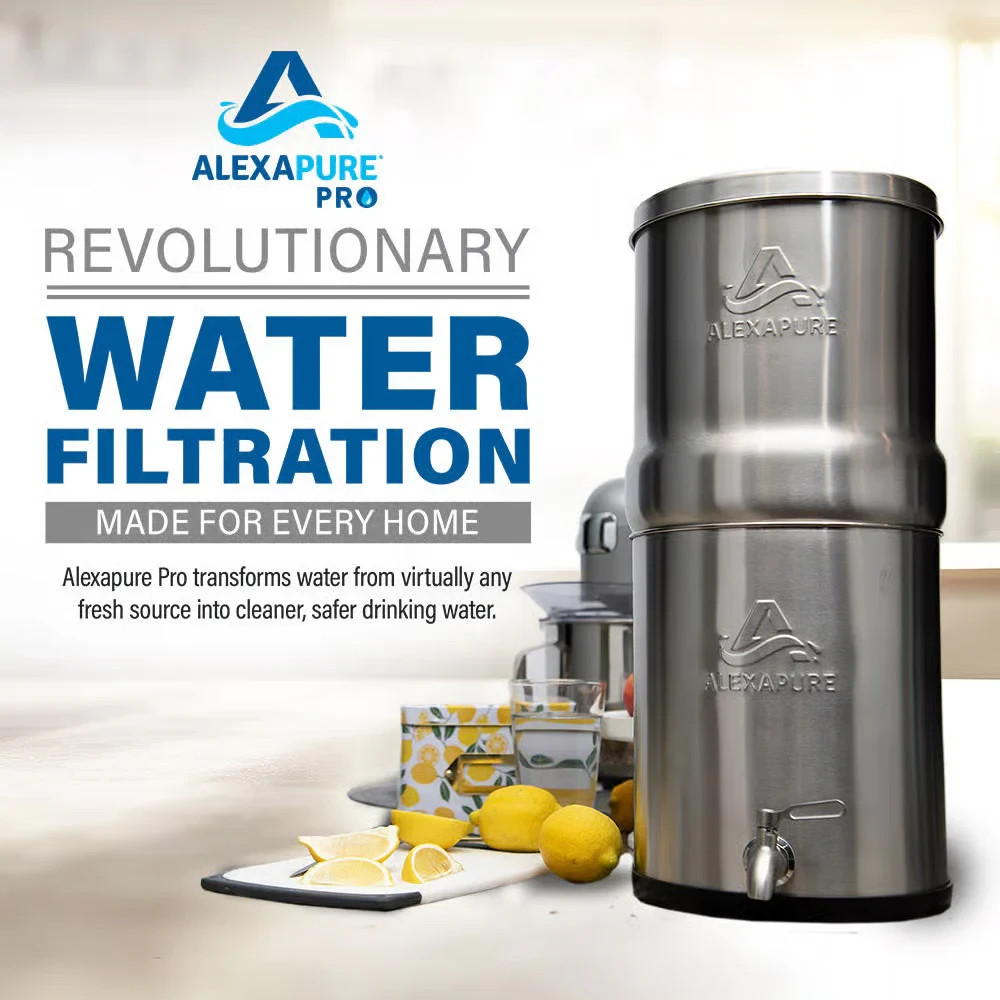 Genuine Alexapure PRO 2387 Replacement Water Filter 1 Filter Pack Black