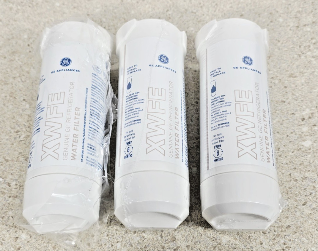 Lot Of 3 OEM GE XWFE Refrigerator Water Filter **NO RFID Chip** 2 Factory Sealed