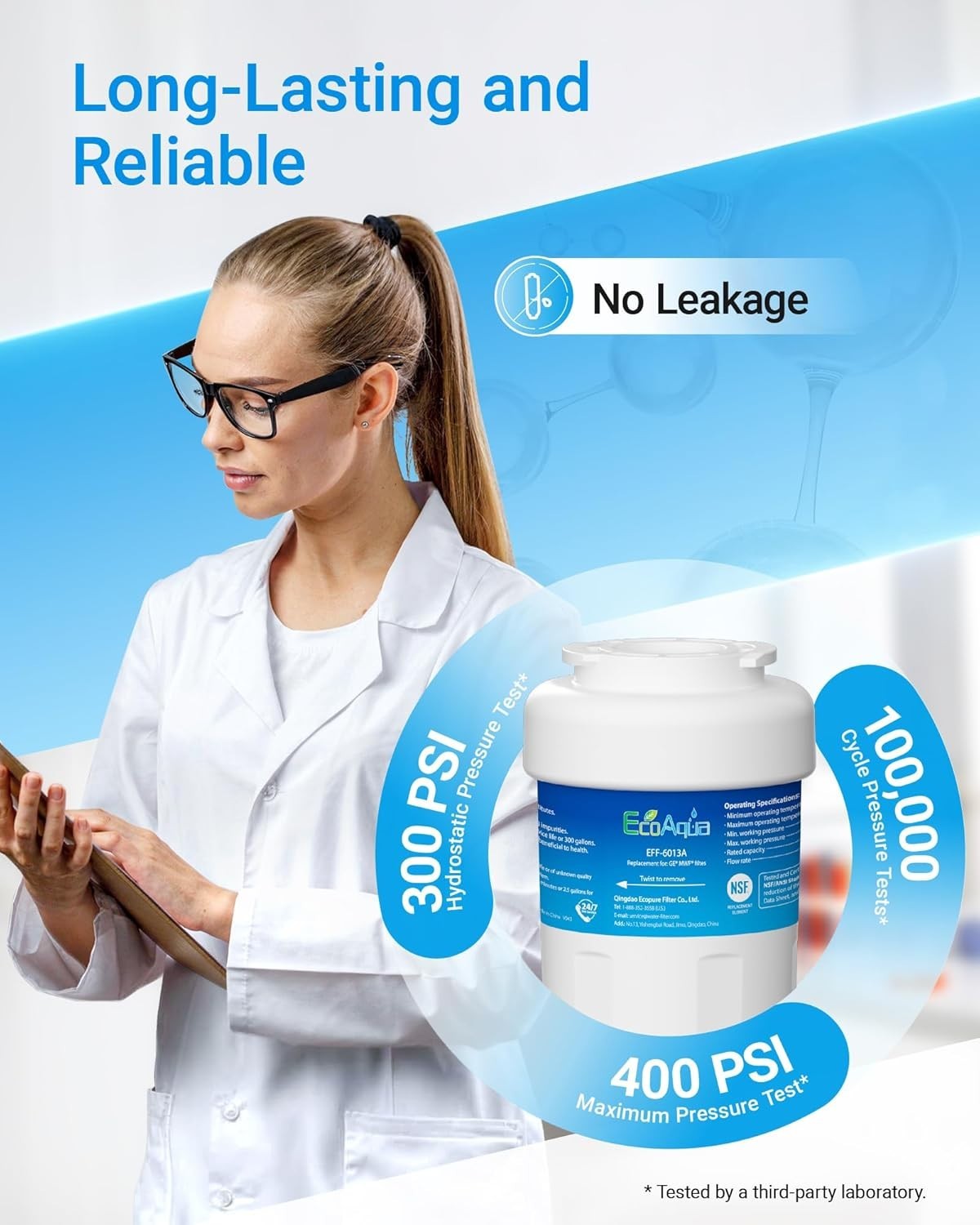 NSF 42 Certified Water Filter Replacement – 2 Pack