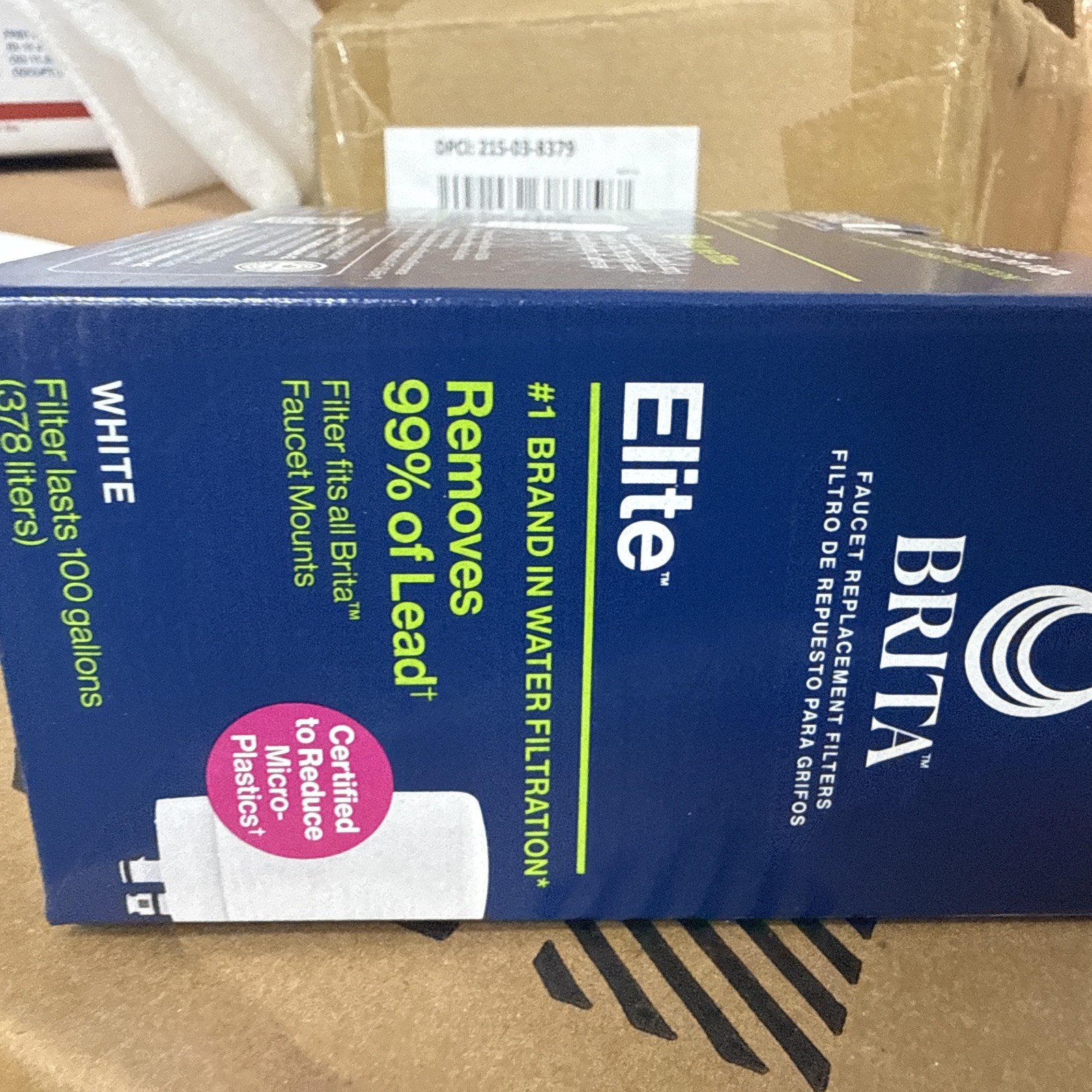 NEW Brita Faucet Elite White Filter Replacement 2 Pack Remove 99% Lead