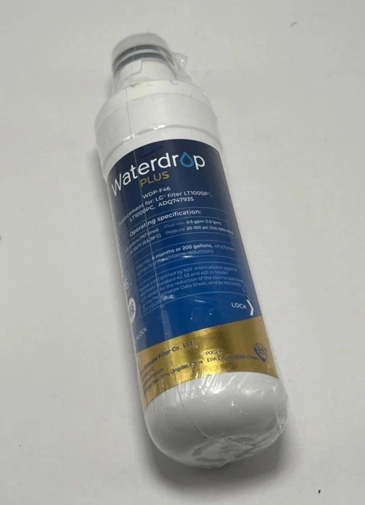 Waterdrop Plus WDP-F46 Refrigerator Water Filter For Select LG Kenmore New E53