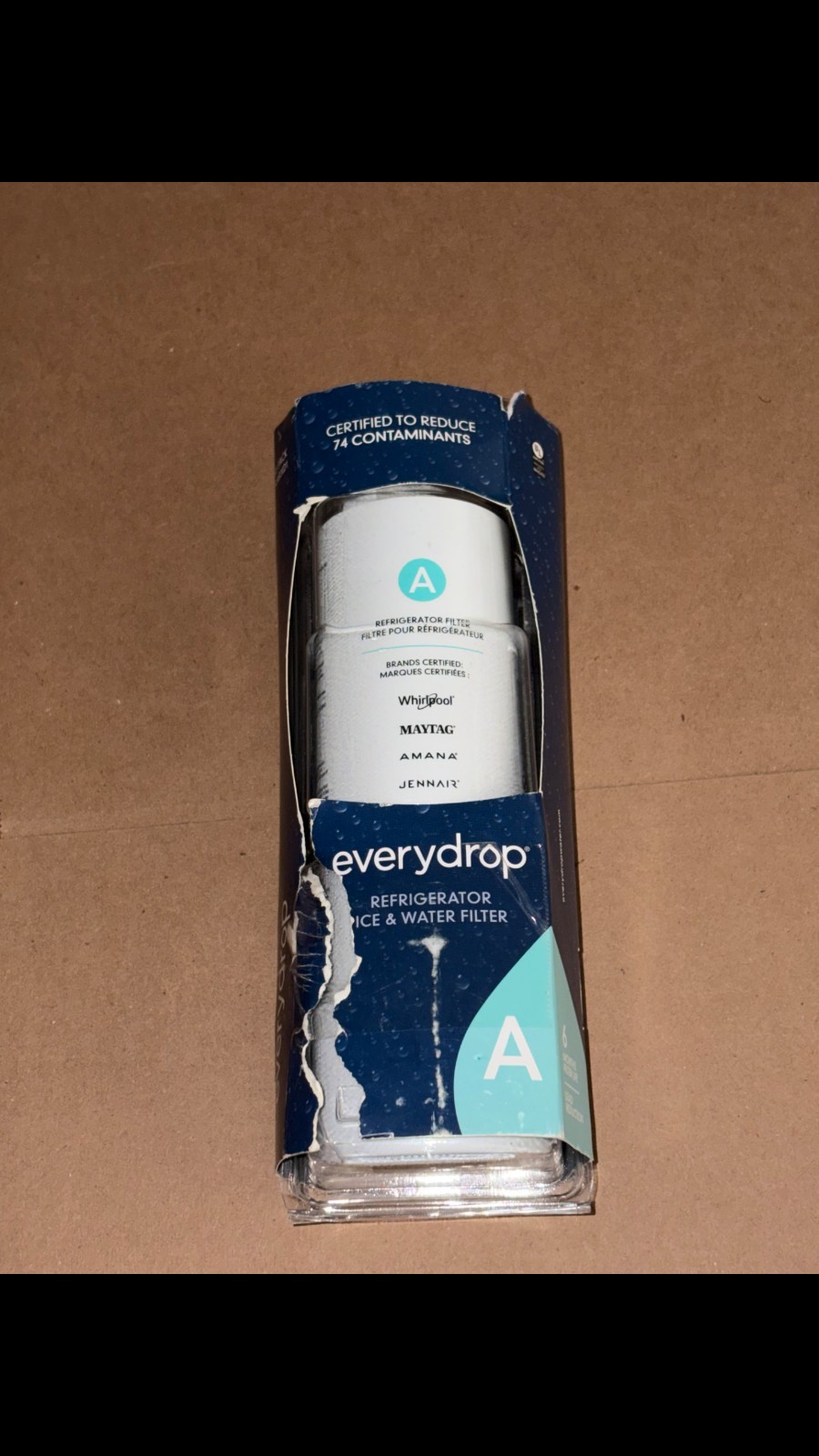 Everydrop Refrigerator Water Filter A EDRARXD1 NEW-damaged box UNOPENED