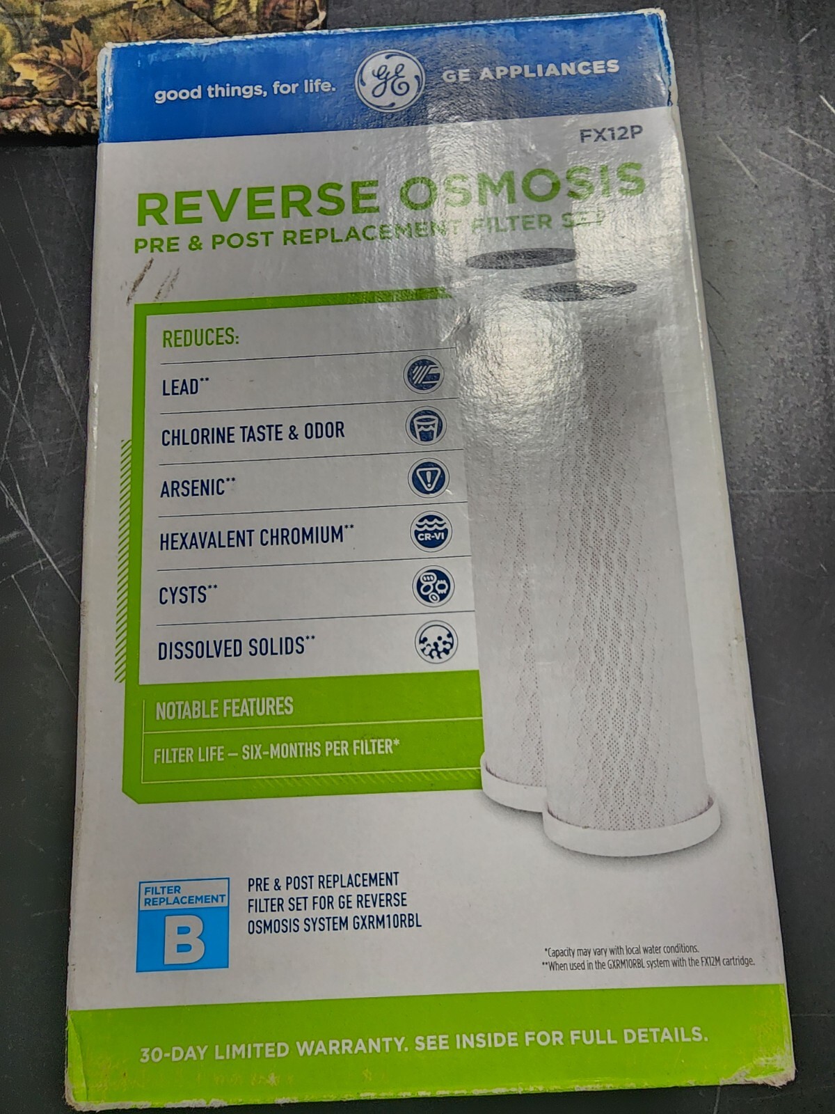 ​GE FX12P Reverse Osmosis Pre & Post Replacement Filter Set New old stock