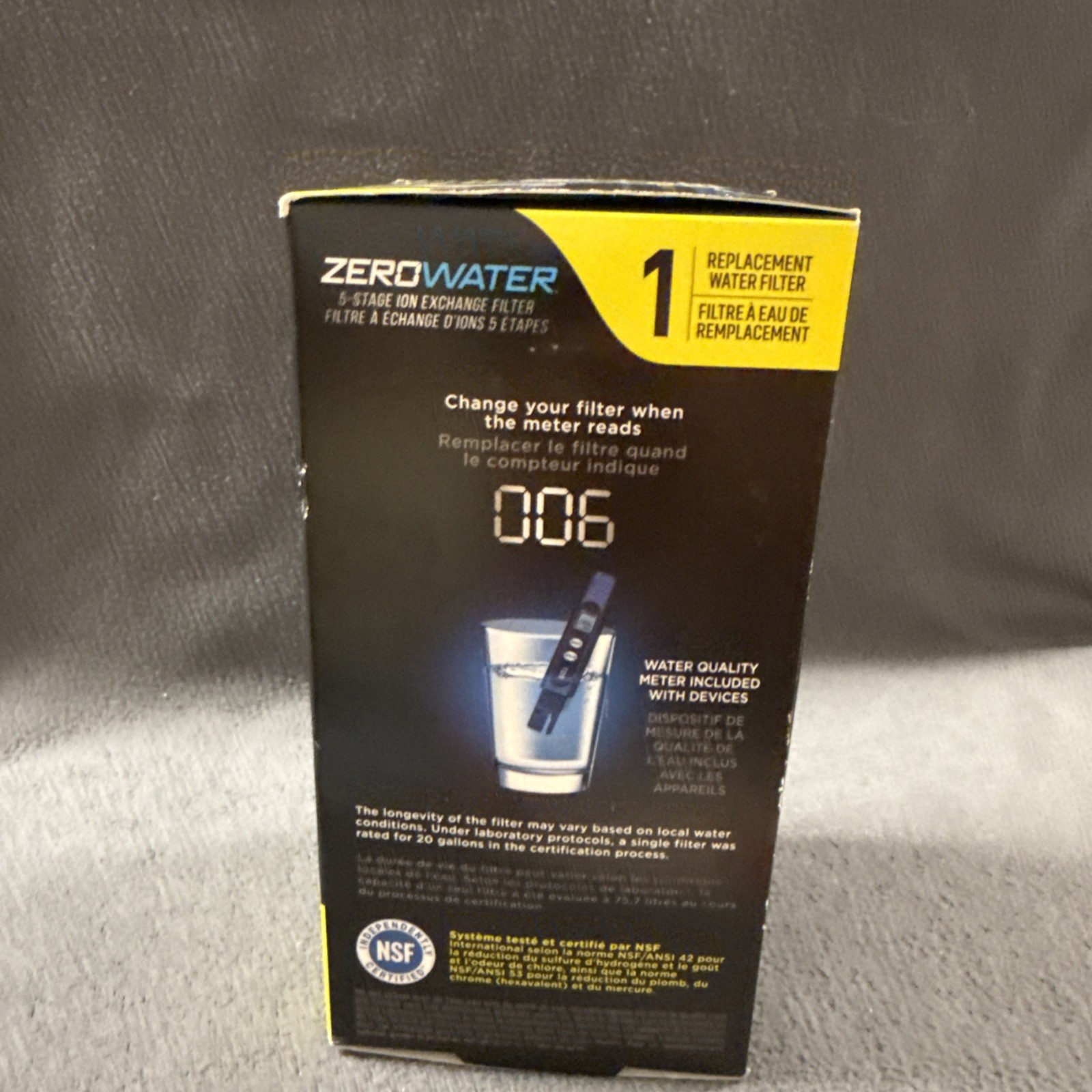 Zero Water Premium 5 Stage Ion Exchange Replacement Water Filter Model ZR-001