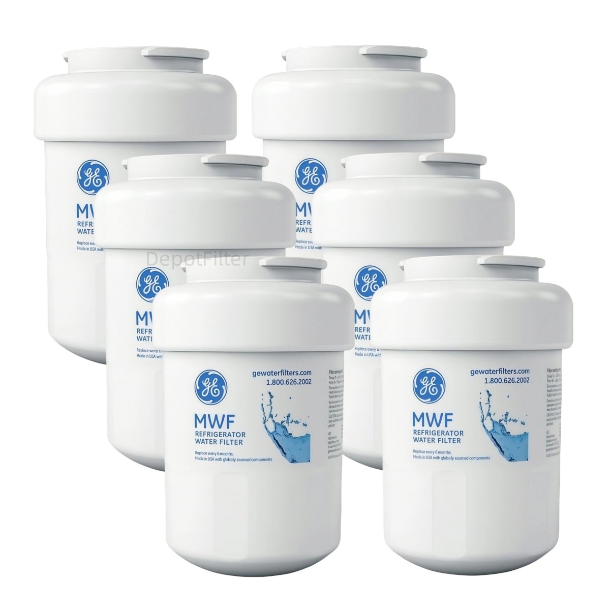 2/4/6 GE MWF New Genuine Sealed GWF 46-9991 MWFP Smartwater Fridge Water Filter
