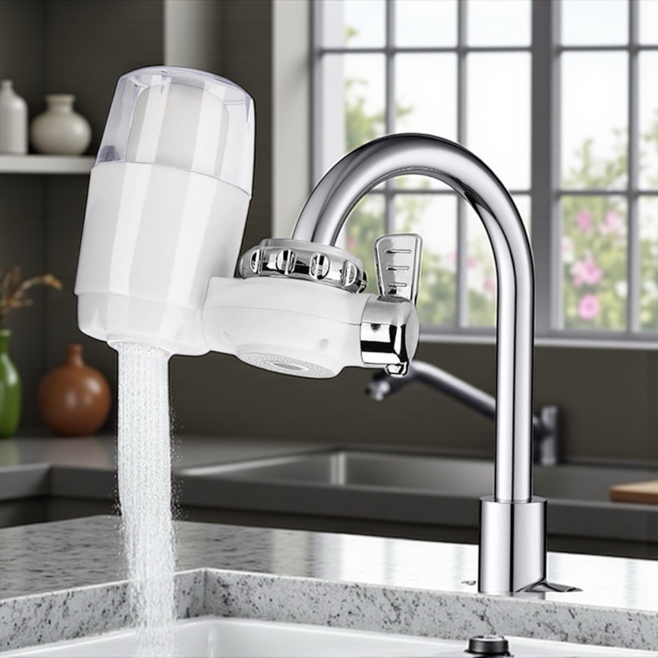 KITCHEN AND BATHROOM DUAL USE REMOVE CHLORINE INHIBIT BACTERIA FILTER NEW IN BOX