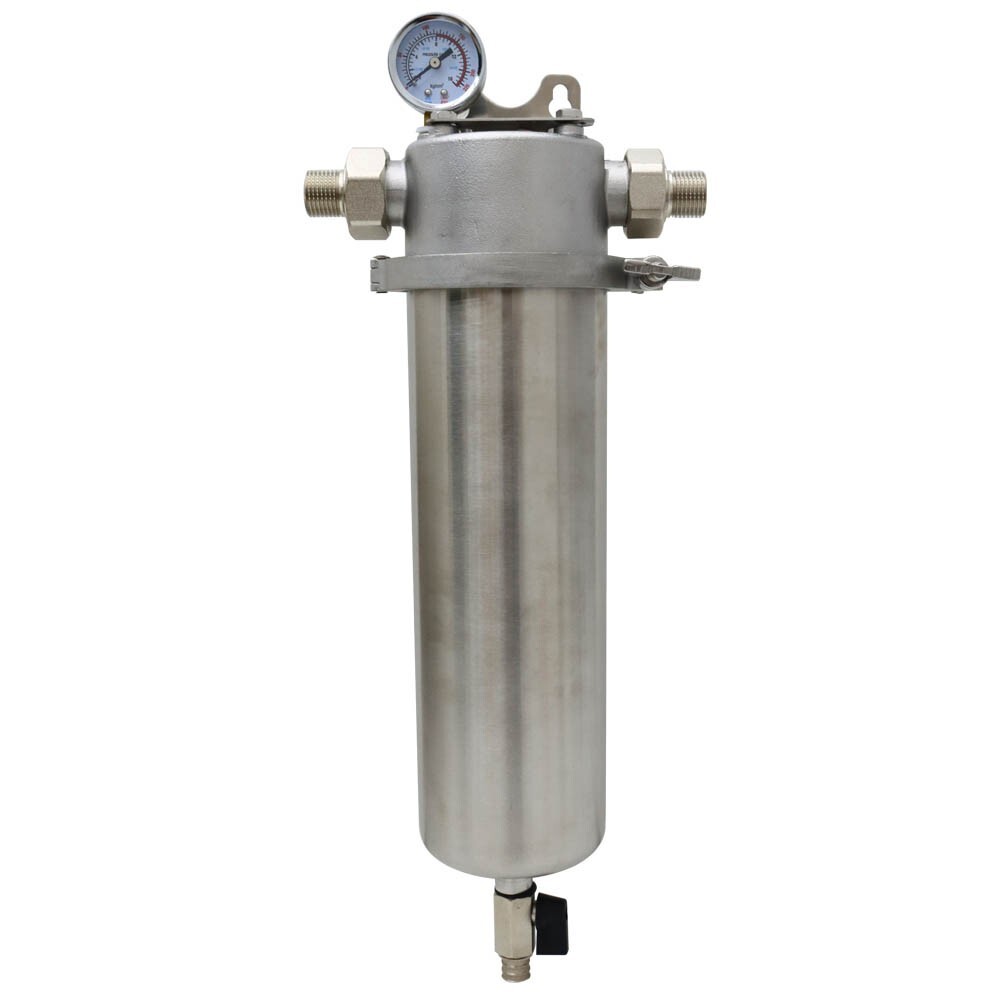 1 Inlet 10in 304 Stainless Steel Front Filter w/ 40μm Filter Screen 8000L/h