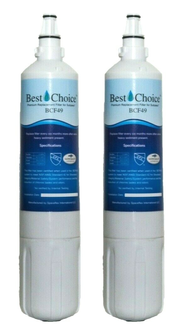 Best Choice Water Filters 2-Pack Fits Sub-Zero Insinkerator F-1000 Refrigerators
