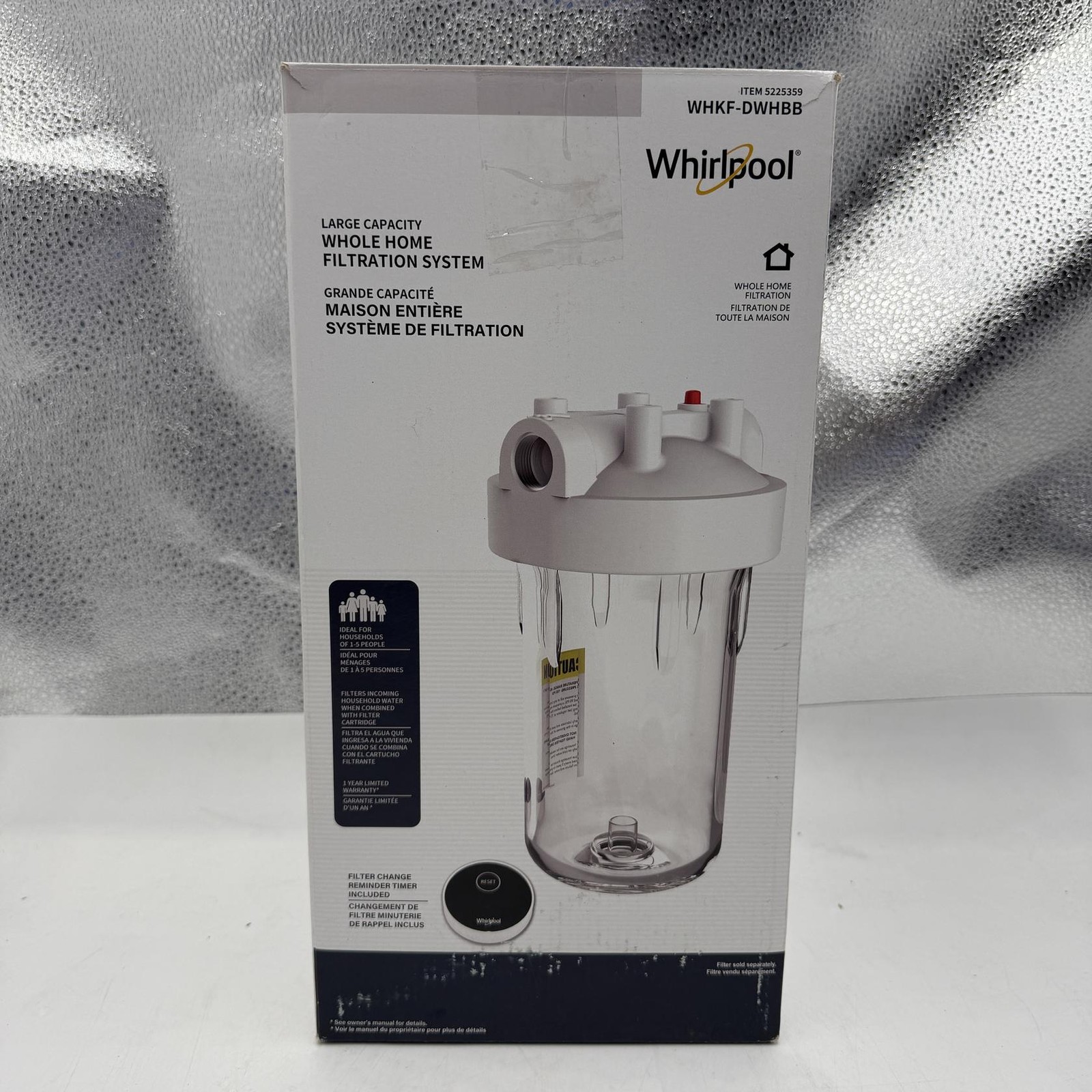 Whirlpool 10″ x 4.5″ Large Capacity Whole House Water Filter Housing WHKF-DWHBB
