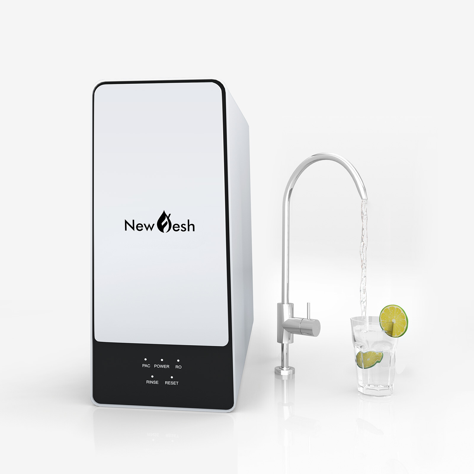 Tankless RO Reverse Osmosis Water Filtration System 600G,4-Stages Under Sink 2:1