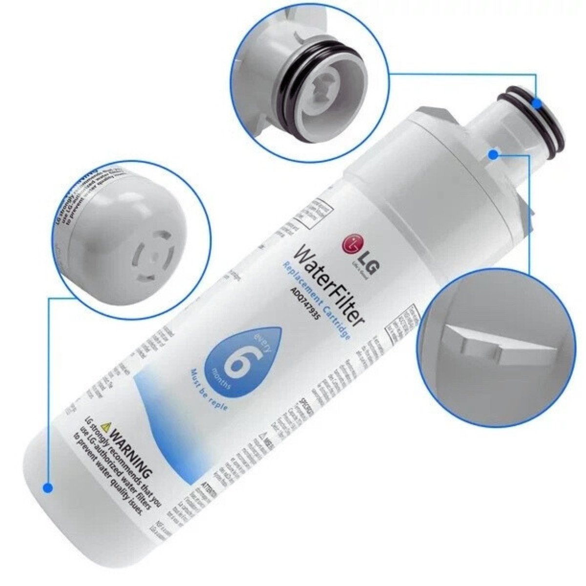 For LT1000P ADQ747935 1 PACK Refresh Refrigerator Ice Water Filter US Stock
