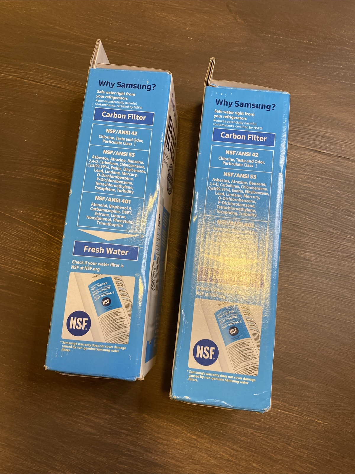 2-Samsung HAF-CIN/EXP Refrigerator Ice/Water Filters Genuine