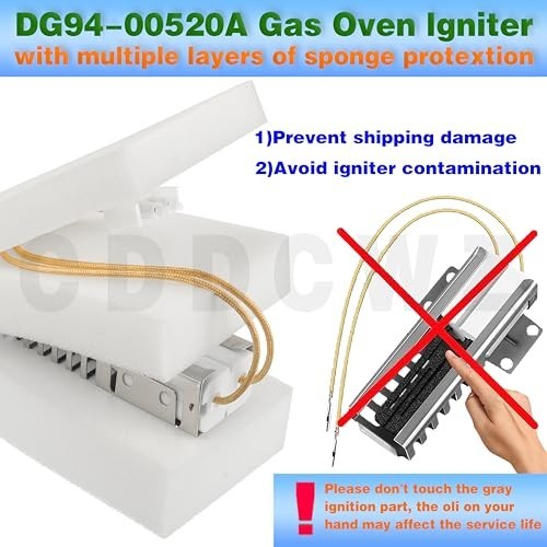 2-Pack Igniter for Samsung NX58 Series Ovens, Compatible with Multiple Models