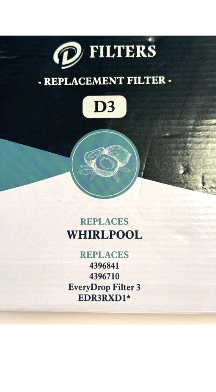 D3 Refrigerator Replacement Filter D3 New & Sealed EDR3RXD1