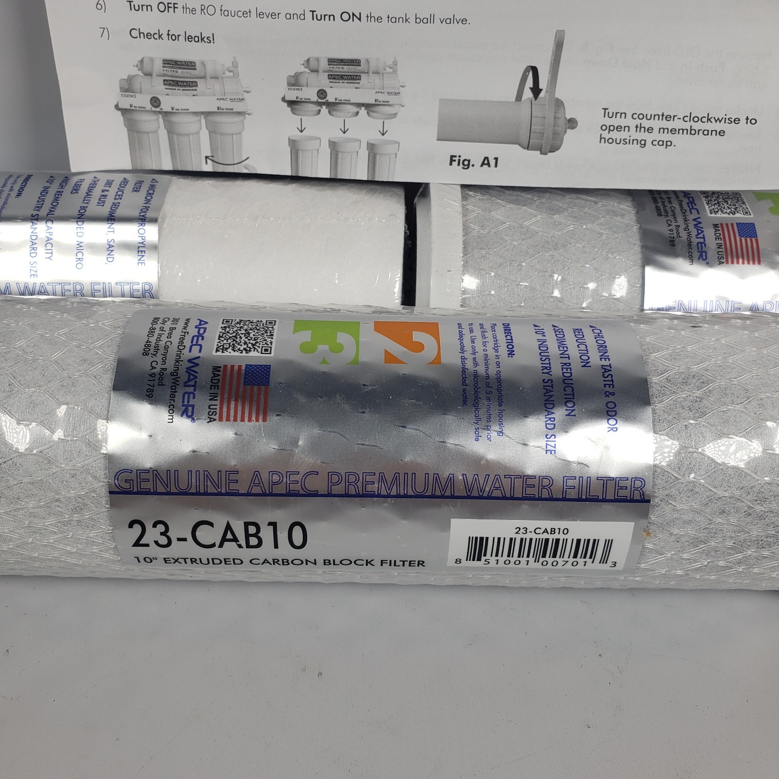 Replacement Water Filters for Ultimate Stage 1-3 Pre-filter Set- Apec Compatible