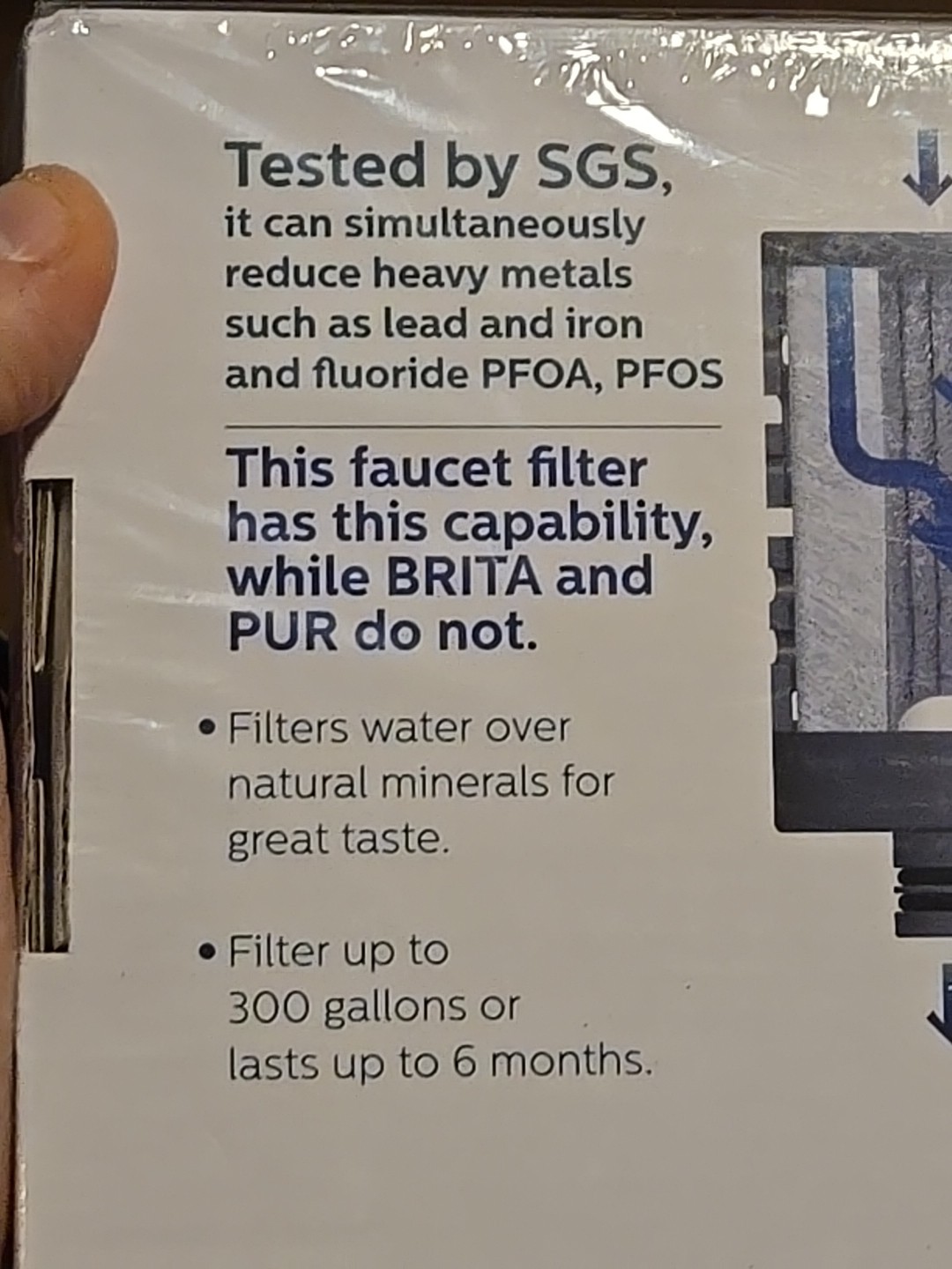 NSF Certified Kitchen Faucet Water Filter – Removes 99% Chlorine, 99.9% Fluoride