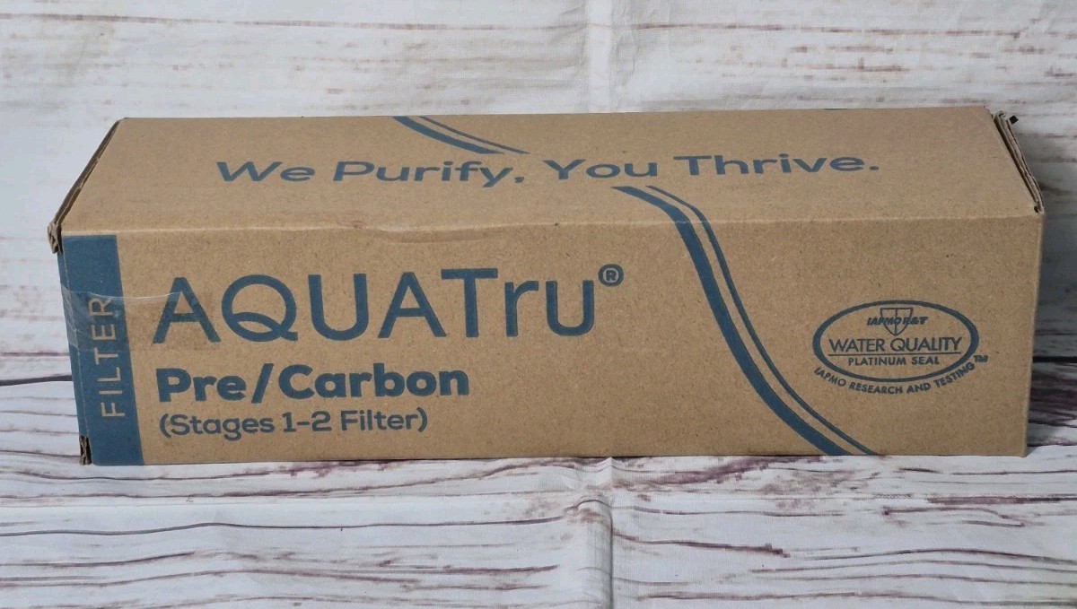 AQUATru Pre/Carbon Filter (Stages 1-2 Filter) Part #AT 2001 New In Box