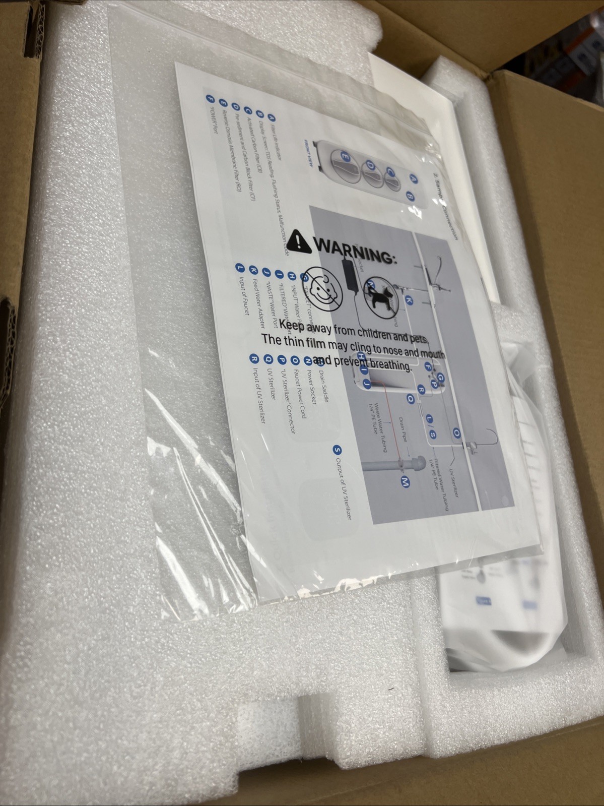 G3P800 Reverse Osmosis System, 800 GPD Fast Flow, NSF/ANSI 42 & 53 & 58 & 372 Ce