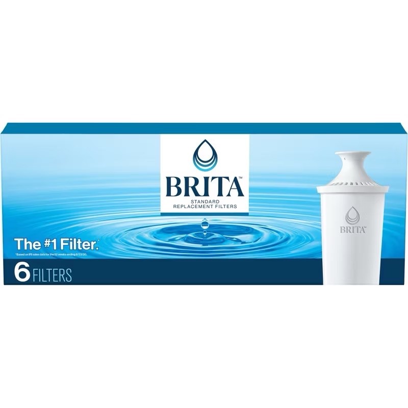 Brita Replacement Water Filters for Brita Water Pitchers and Dispensers – 6ct