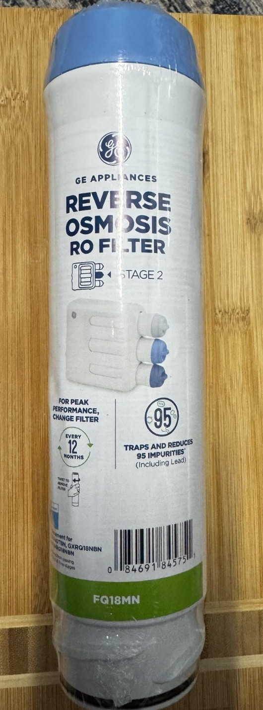 GE FQ18MN Water Filter For Aqua Optima Evolve – White