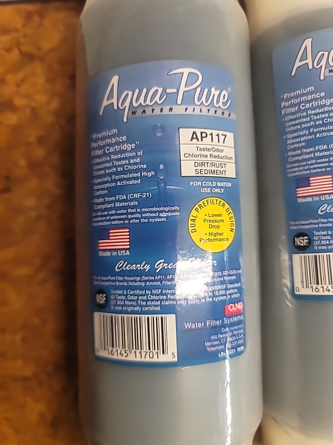 Aqua-Pure AP117 2- Pack Premium NEW IN SEALED PLASTIC two PIECES