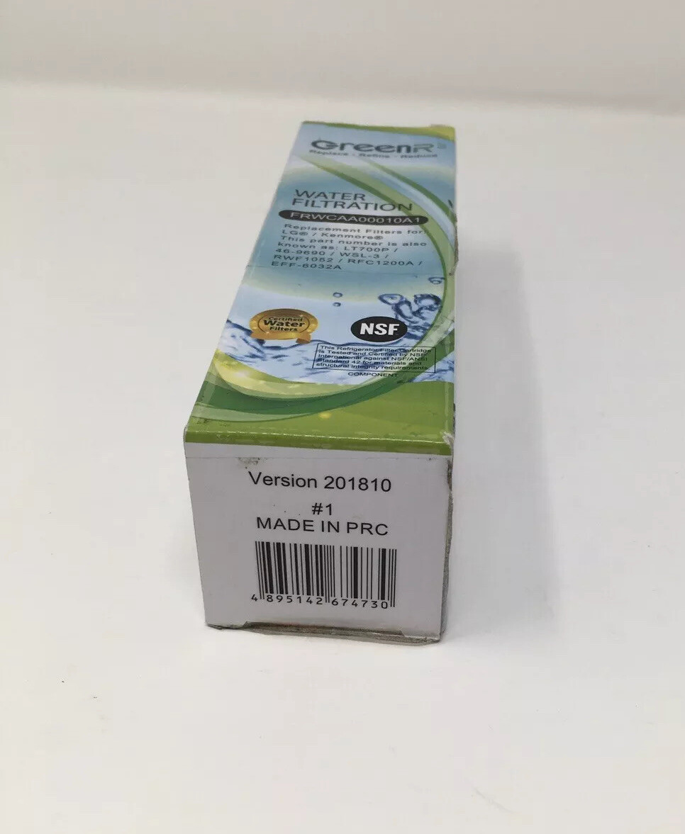 Green R3 Water Filtration Replacement Filters For LG/Kenmor FRWCAA00004A1