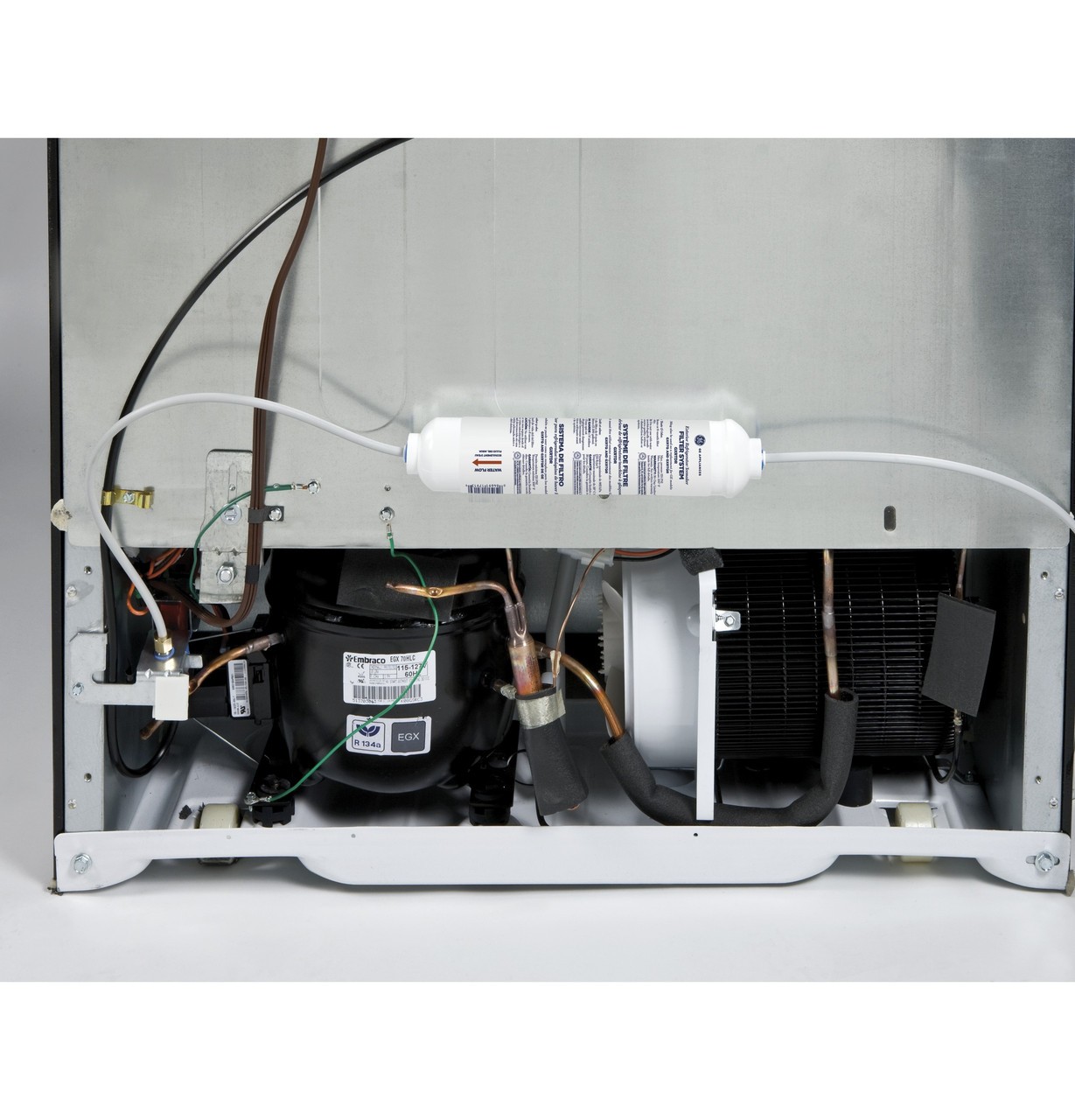 2x GE Universal In-line Water Filtration System for Refrigerator Icemaker GXRTDR