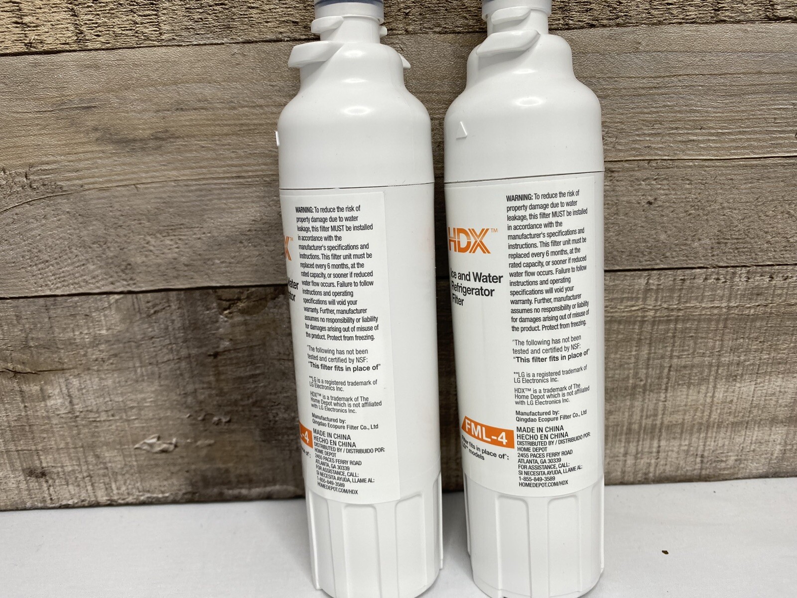 HDX FML-4 Ice and Water Refrigerator Filter Replacement For LG LT800P ( 2 Pack )