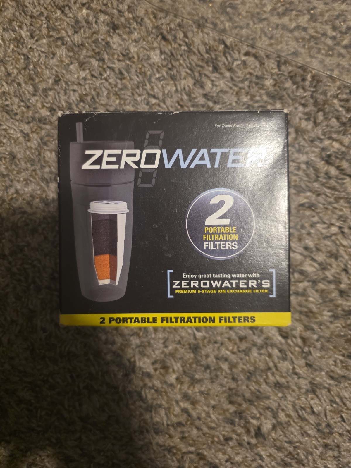 ONE Zero Water Portable 5 Stage Filtration Travel Bottle Filter NEW