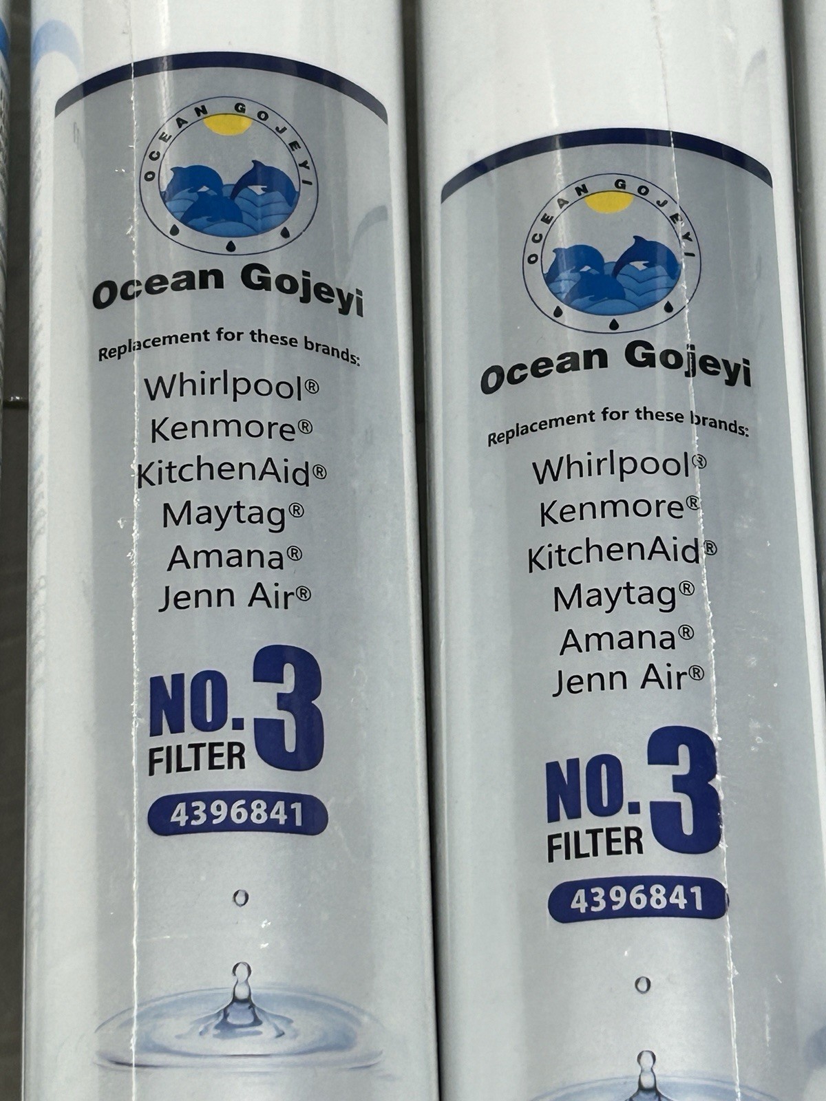 3 Pack Refrigerator Water Replacement Filter EDR3RXD1 4396841 4396710