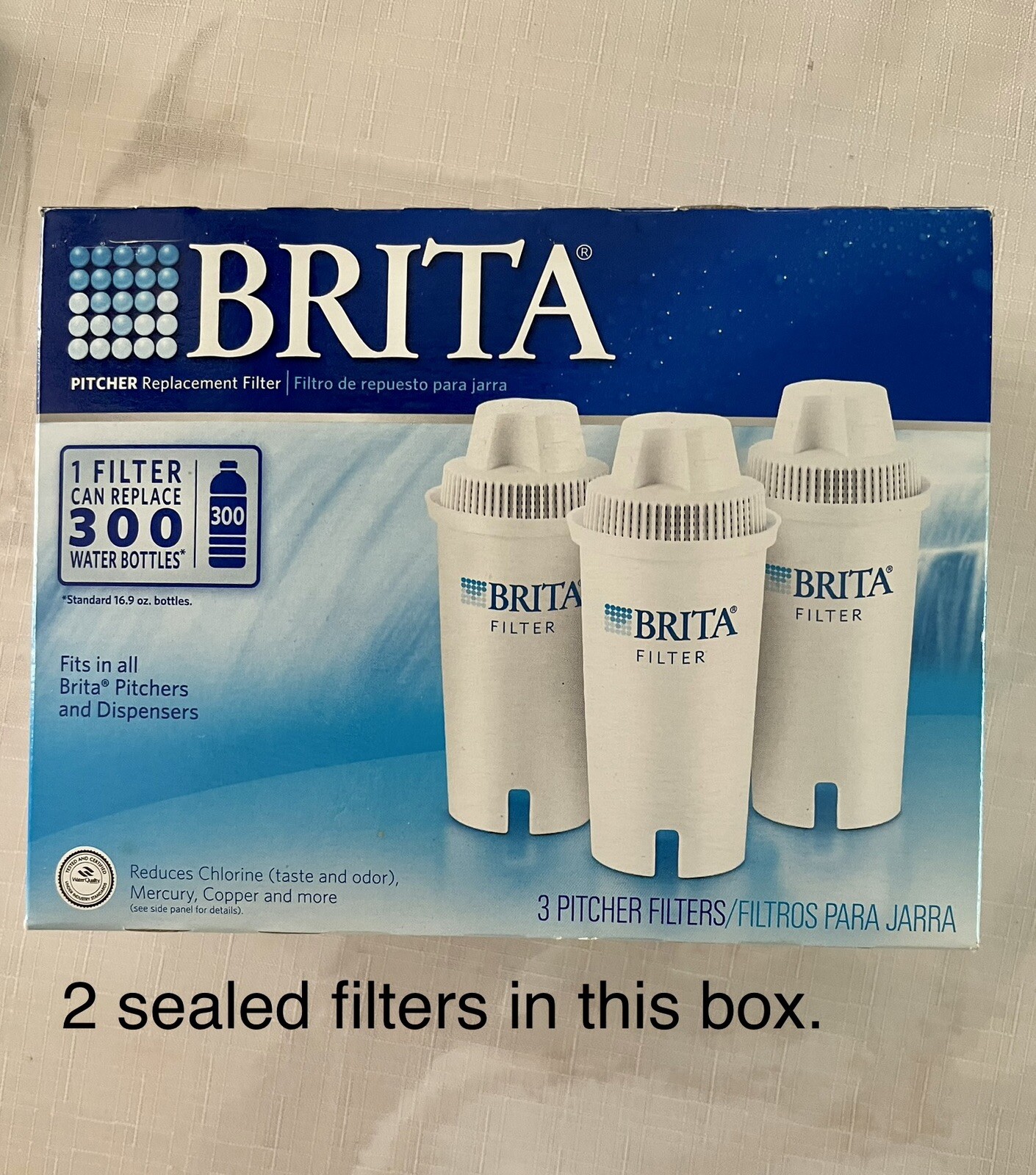 New BRITA (4) Pitcher & (2) Bottle Replacement Filters, see photos & description
