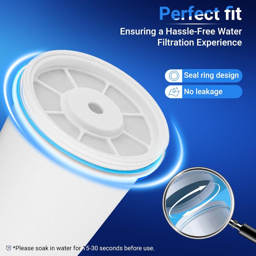 Water Filter Compatible with Zero Pitcher and Dispenser ZR-001 ZR-017 ZR-004 …