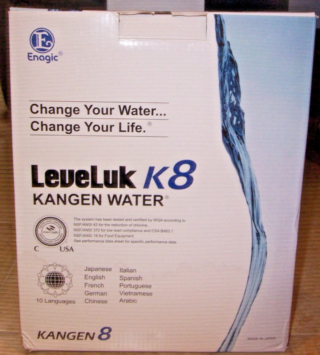 NEW Enagic LeveLuk K8 Kangen Alkaline Water Filtration Ionizer Machine A26-00