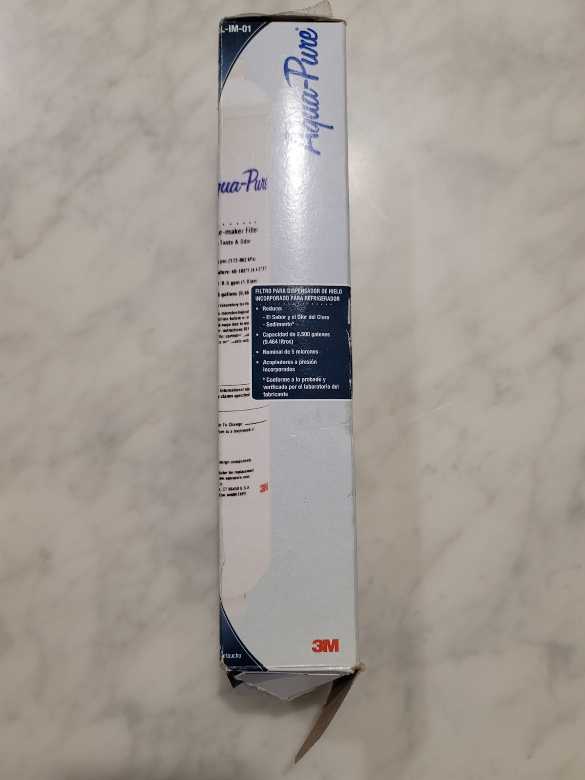 3M Aqua-Pure IL-IM-01 Inline Carbon Water Filter 1/4 Quick Connect
