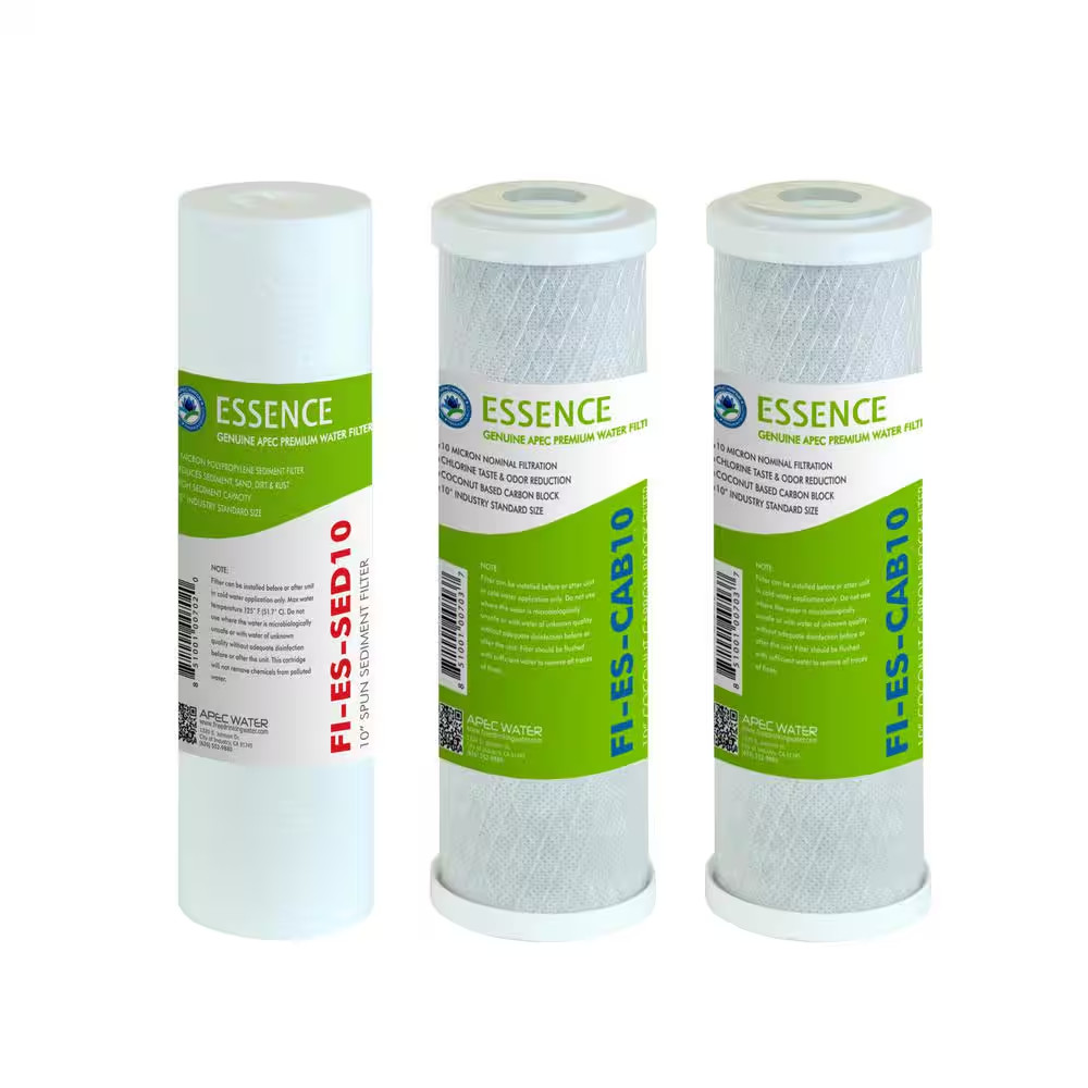 Essence 10 In. Standard Capacity 3-Stage Replacement Pre-Filter Set NEW