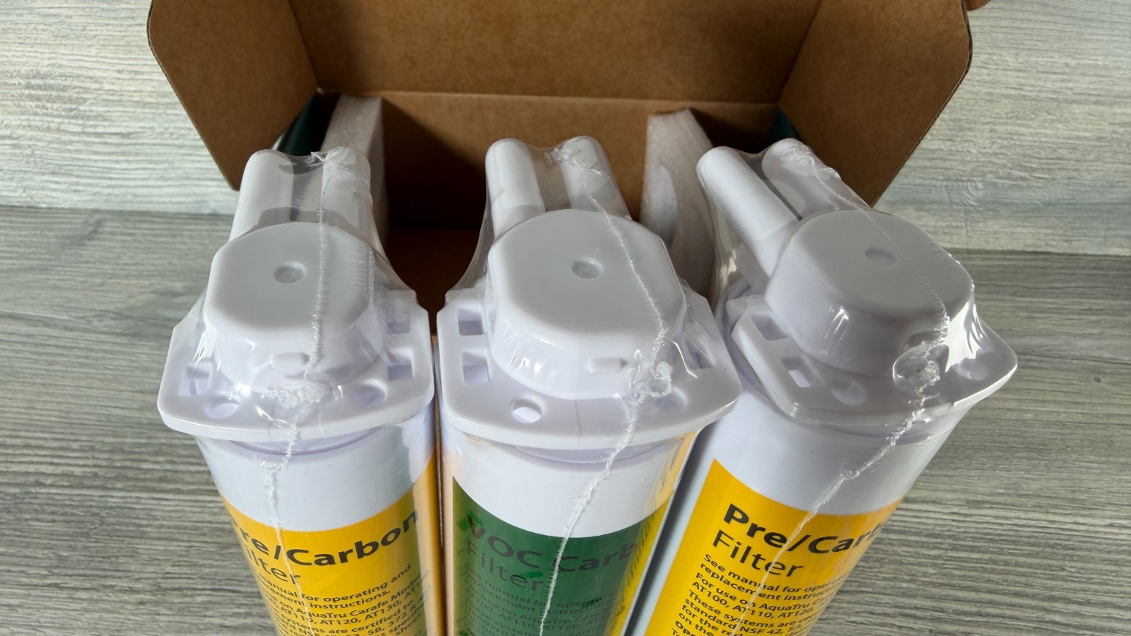 AquaTru 1-Yr. Carafe Filter Combo Pack 2 Pre/Carbon Filters & VOC Carbon Filters