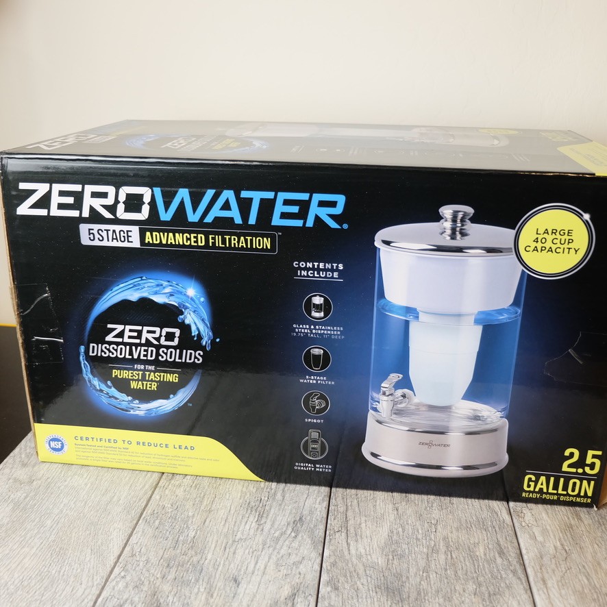 Zero Water 40 Cup Water Filter 2.5 Gallon Beverage Dispenser & Meter PLEASE READ