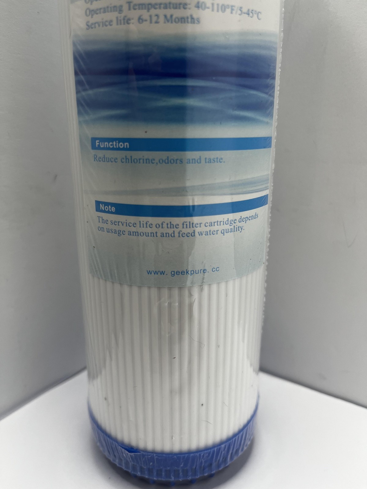 Geekpure RO5-GAC 10 Granular Carbon Water Filter Cartridge For Samsung Aquarius