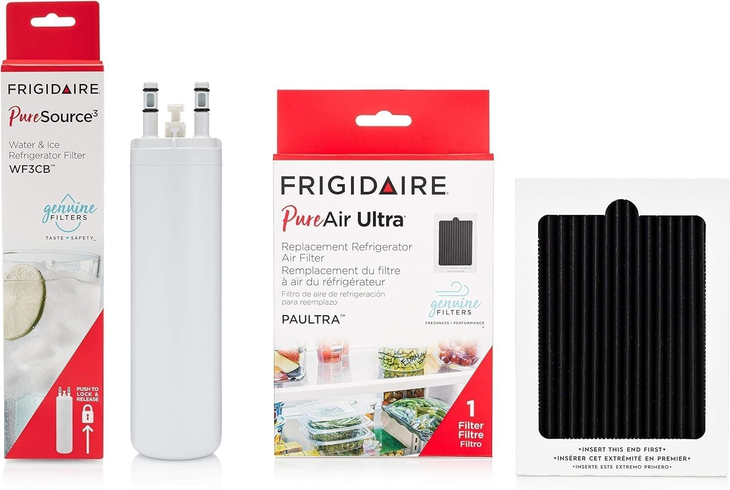 Frigidaire FRIGCOMBO3 WF3CB Water Filter & PAULTRA Air Filter Combo Pack