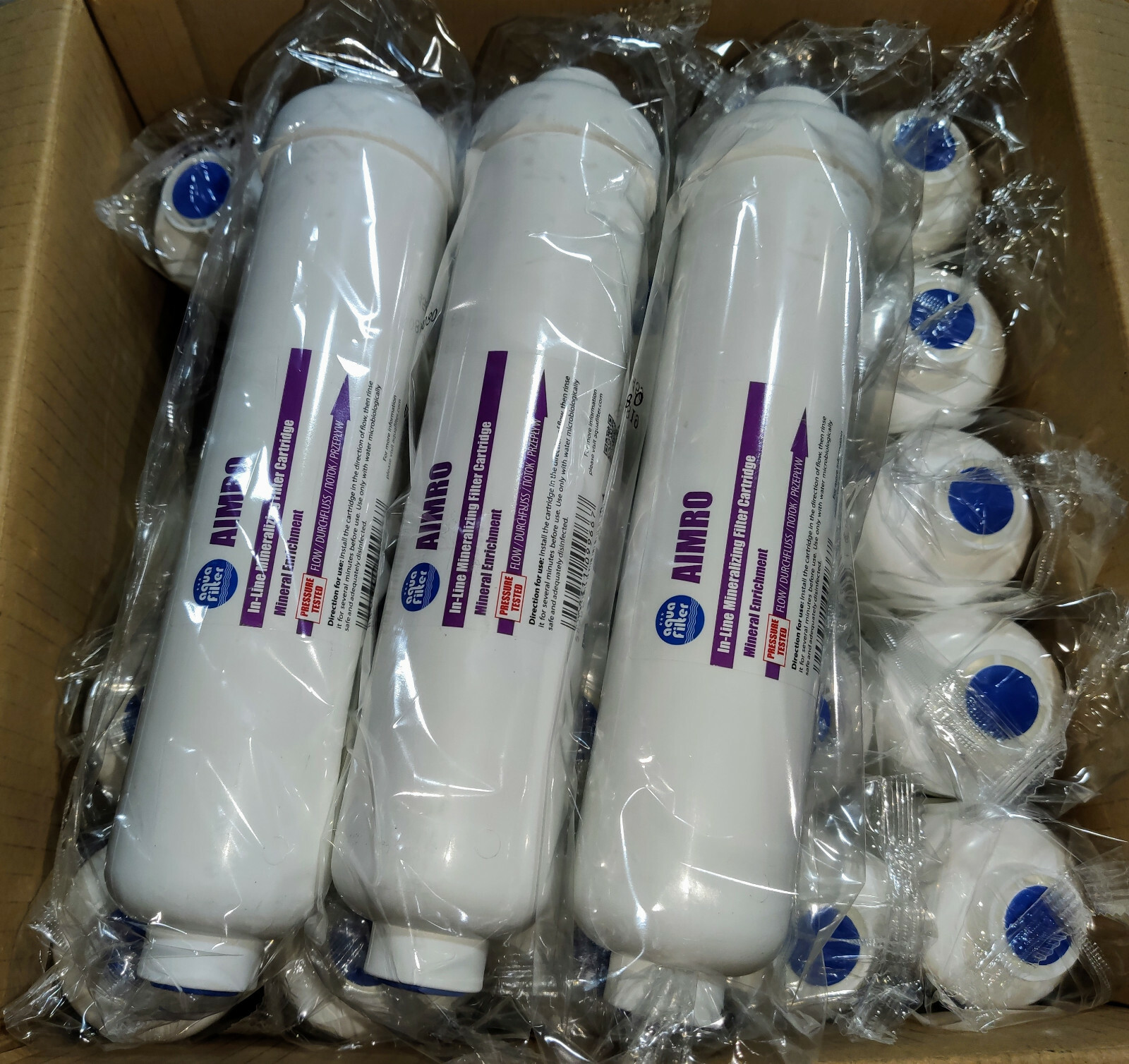 2 x Aquafilter In-line water filter mineralizing cartridge for RO Systems AIMRO