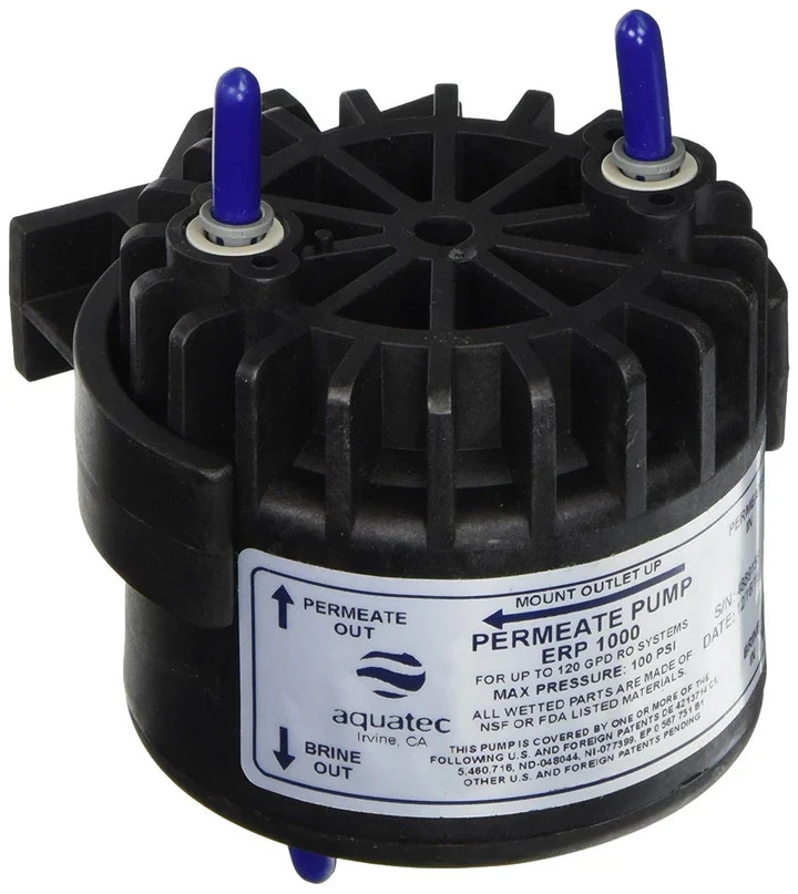 Aquatec ERP-1000 Permeate Pump for Reverse Osmosis w/ Mounting Clip
