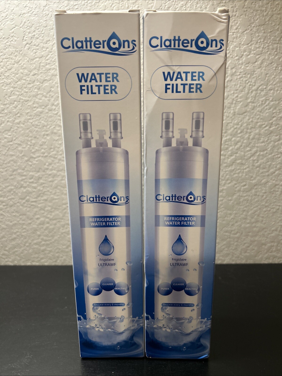 2 Clatterans Refrigerator Water Filter Frigidaire ULTRAWF-6 Months / 200 Gallons