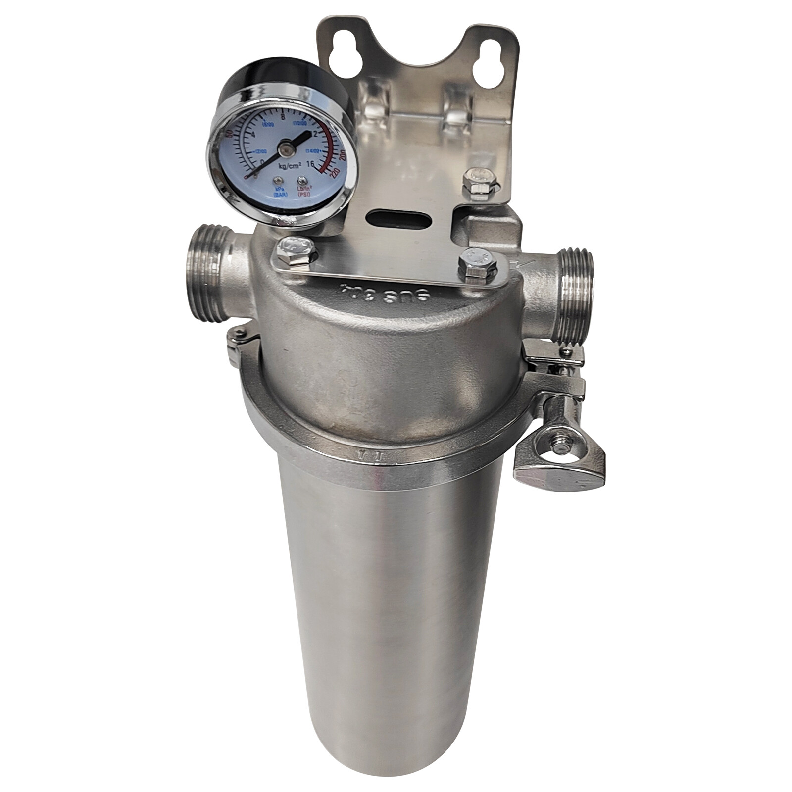 Water Filter 10″L Corrosion-resistant 304 Stainless Steel Filter 1″NPT In/Outlet