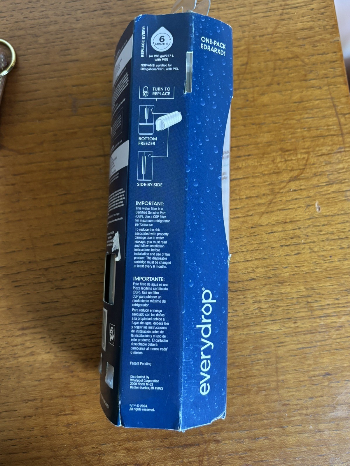 Everydrop by Whirlpool EDRARXD1 Refrigerator Ice Water Filter A Genuine OEM