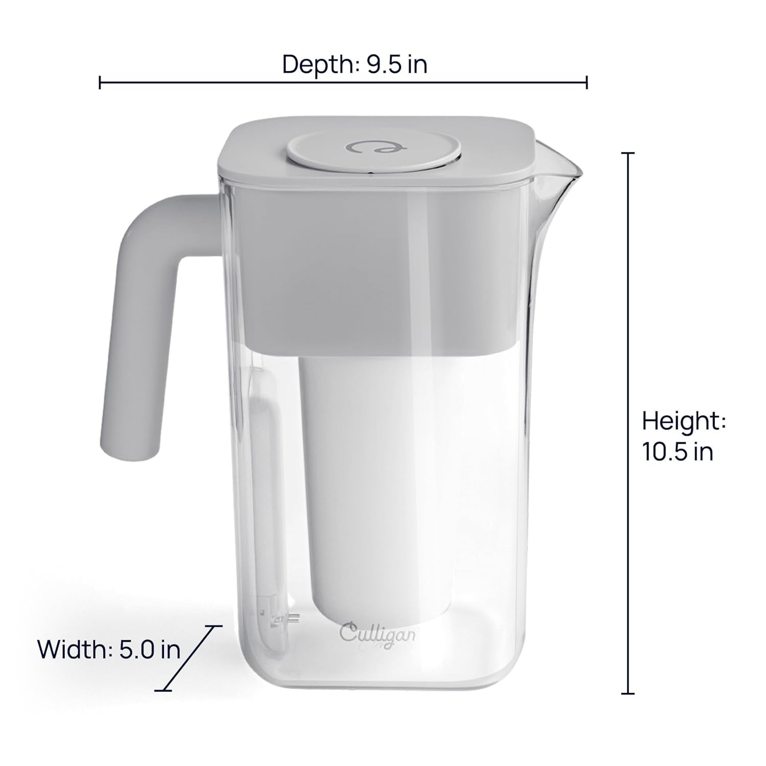 with ZeroWater Technology 10-Cup Water Filter Pitcher – Includes 5-Stage Adva…