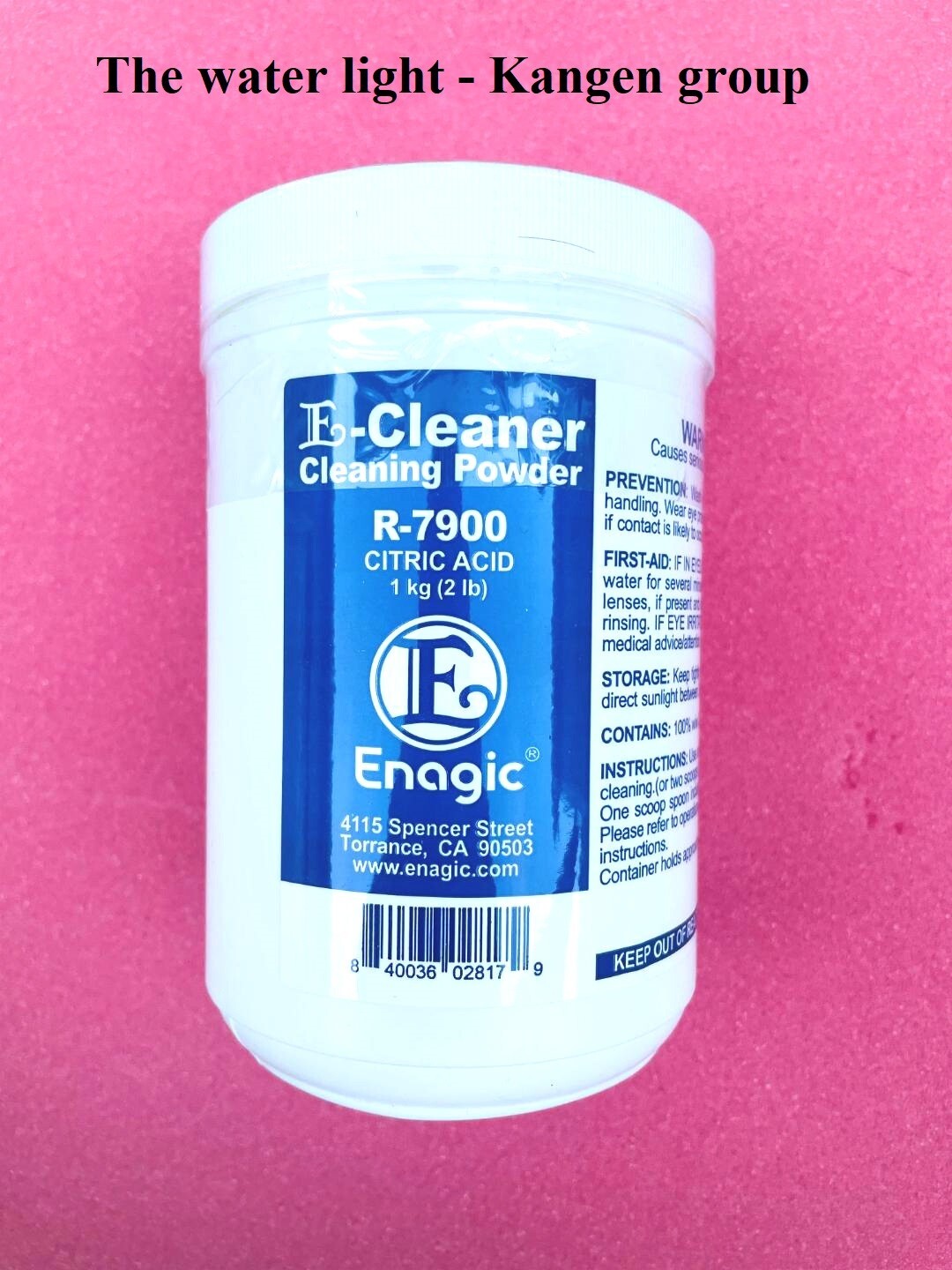 Original Enagic-Cleaner Cleaning powder KANGEN Alkaline Water LEVELUK 2LB 1KG